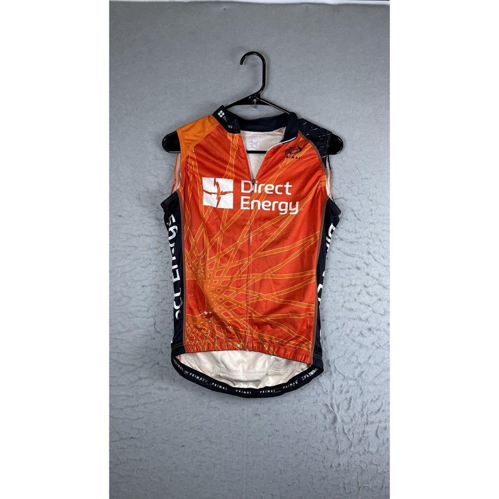 Primal Cycling Jersey Tank Womens Medium Orange Direct Energy MS150 2013 Bike
